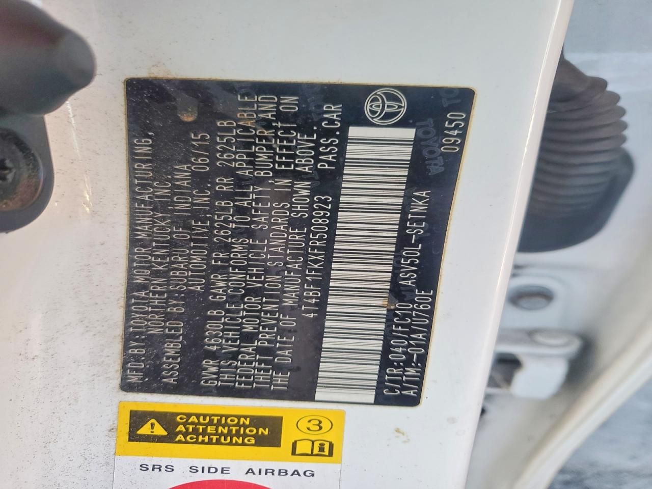 2015 Toyota Camry le