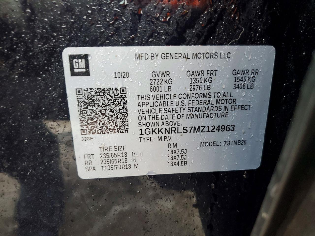 2021 GMC Acadia sle