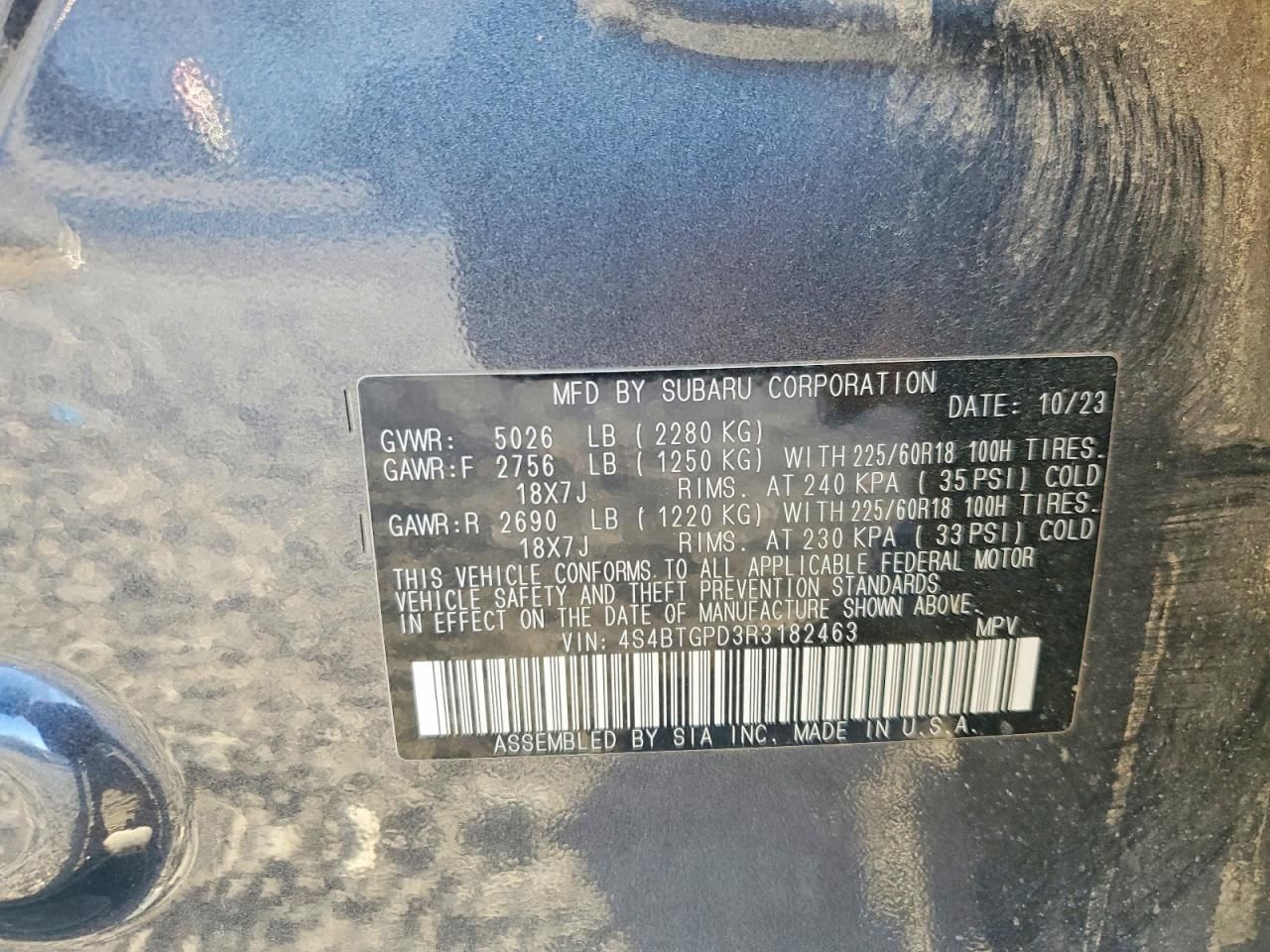 2024 Subaru Outback Touring