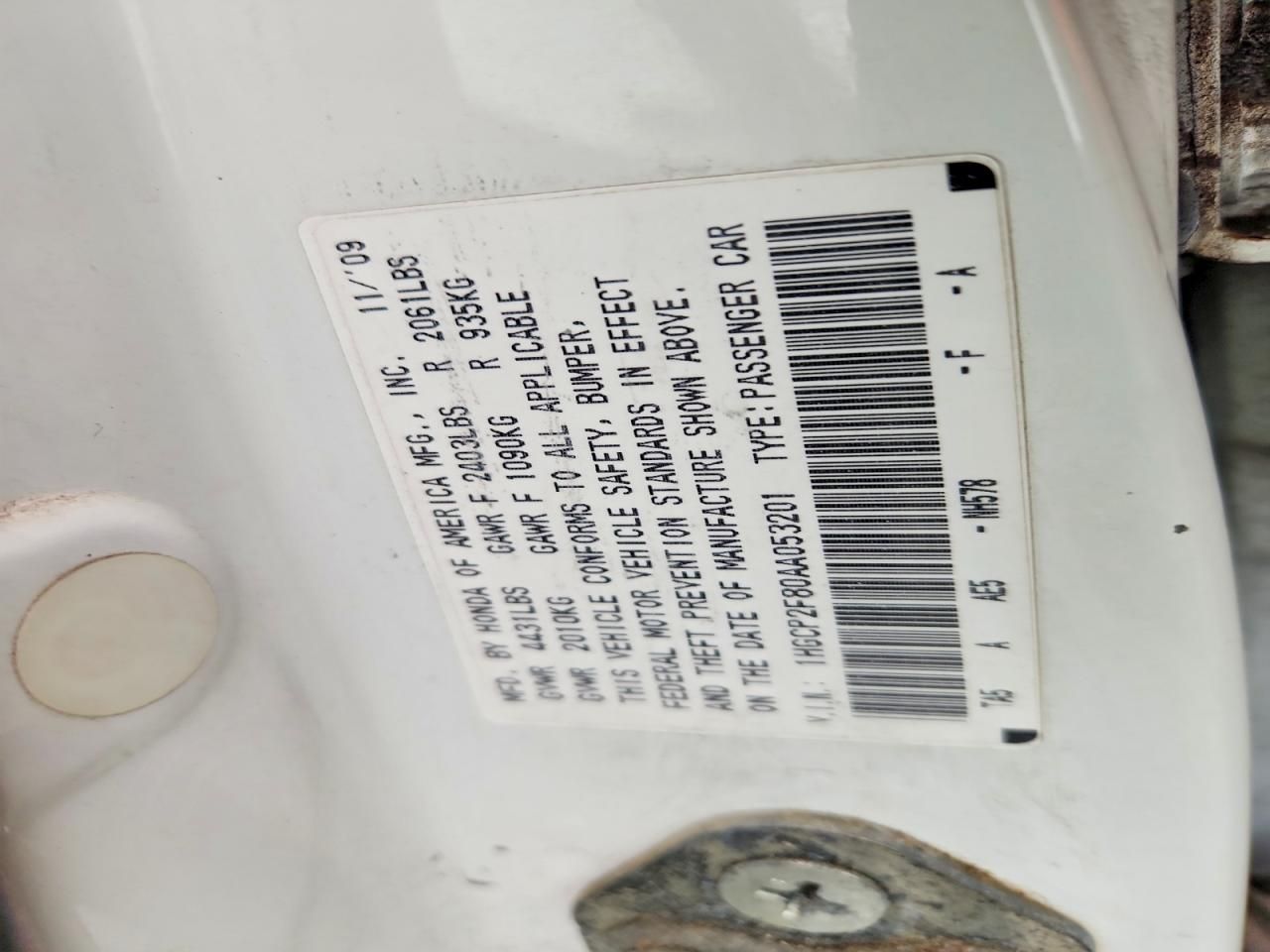 2010 Honda Accord exl