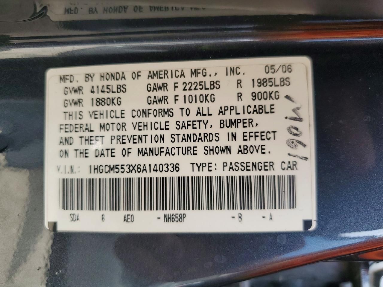 2006 Honda Accord se