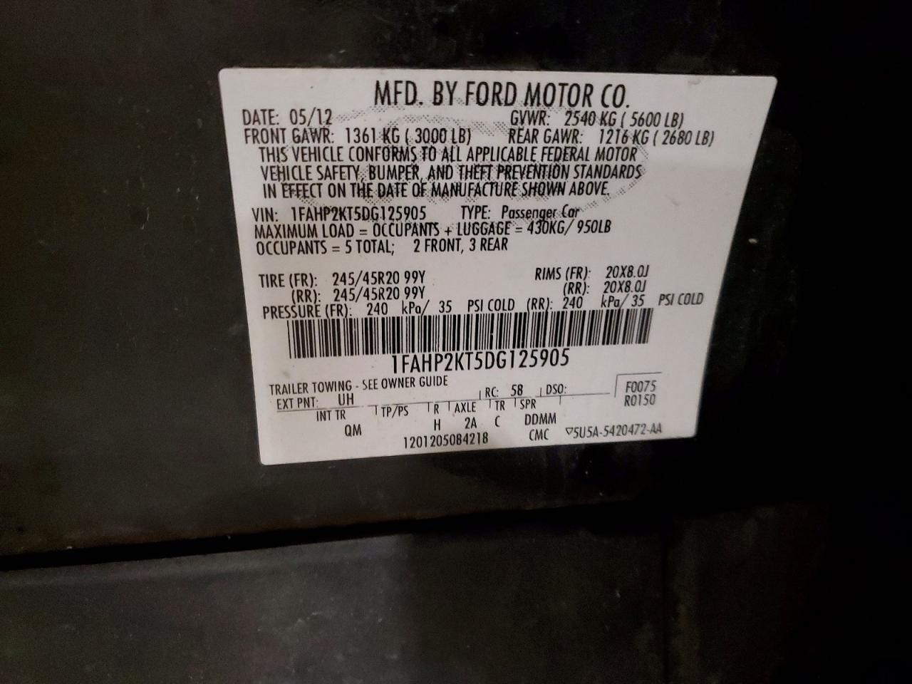 2013 Ford Taurus sho