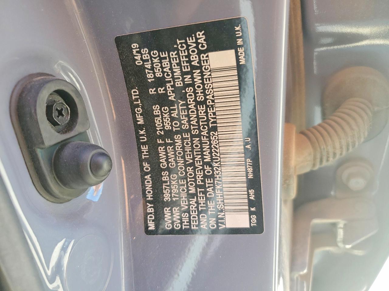 2019 Honda Civic lx