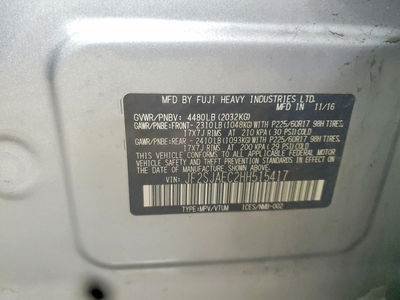 2017 Subaru Forester 2.5i Premium