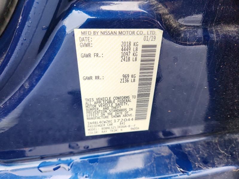 2019 Nissan Altima sr