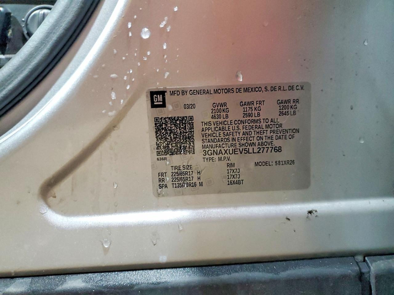 2020 Chevrolet Equinox lt
