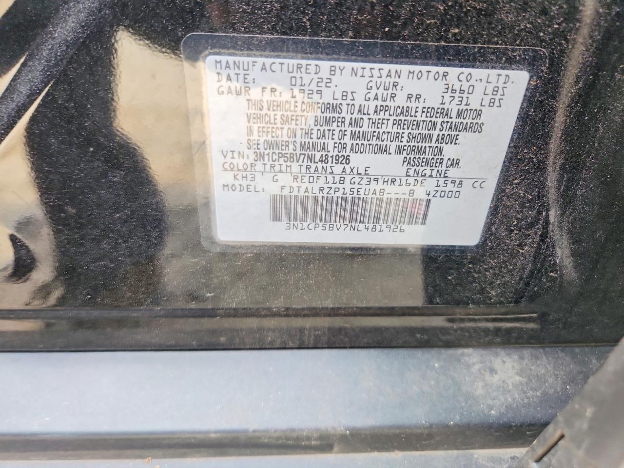 2022 Nissan Kicks s