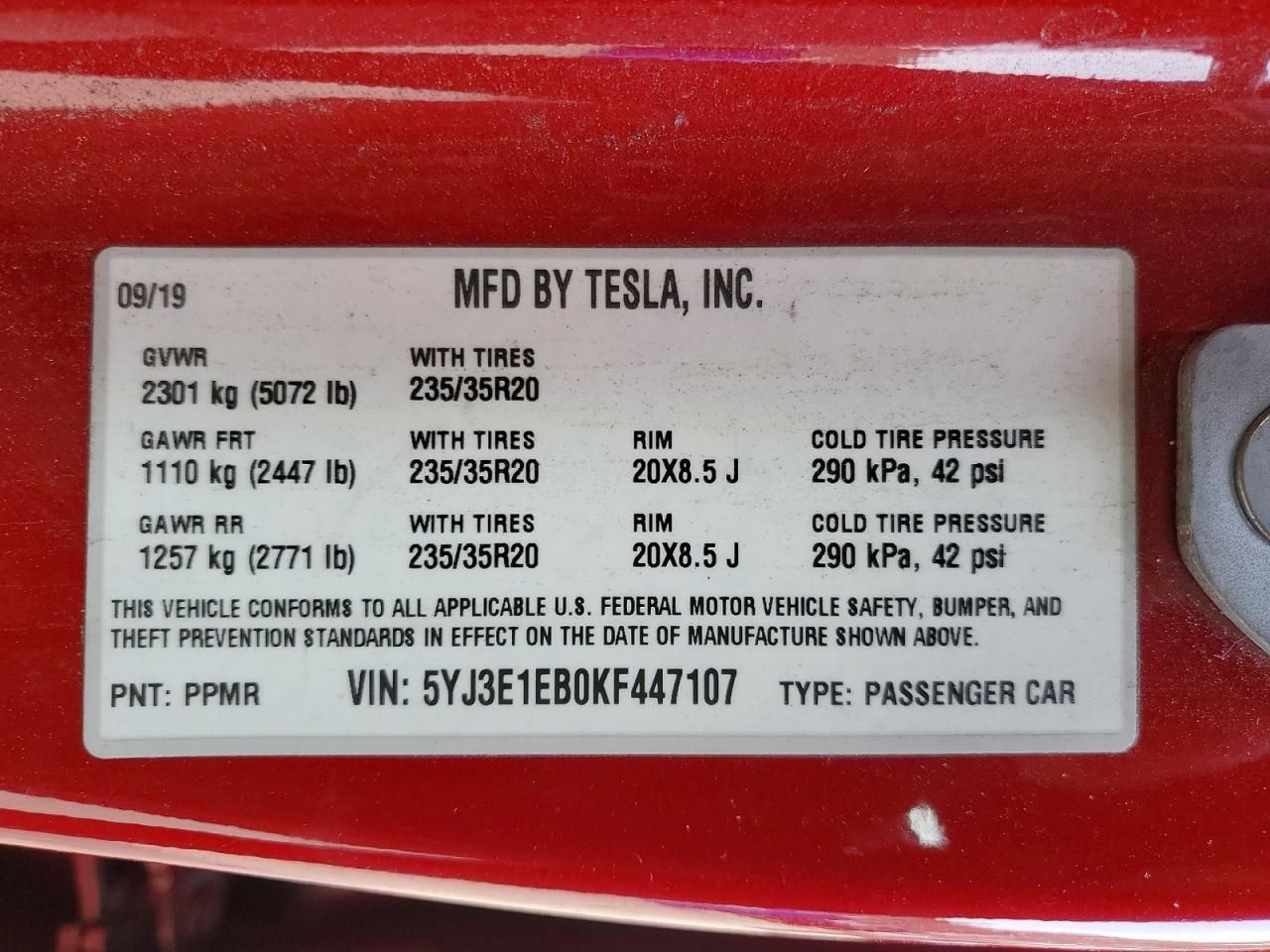 2019 Tesla Model 3