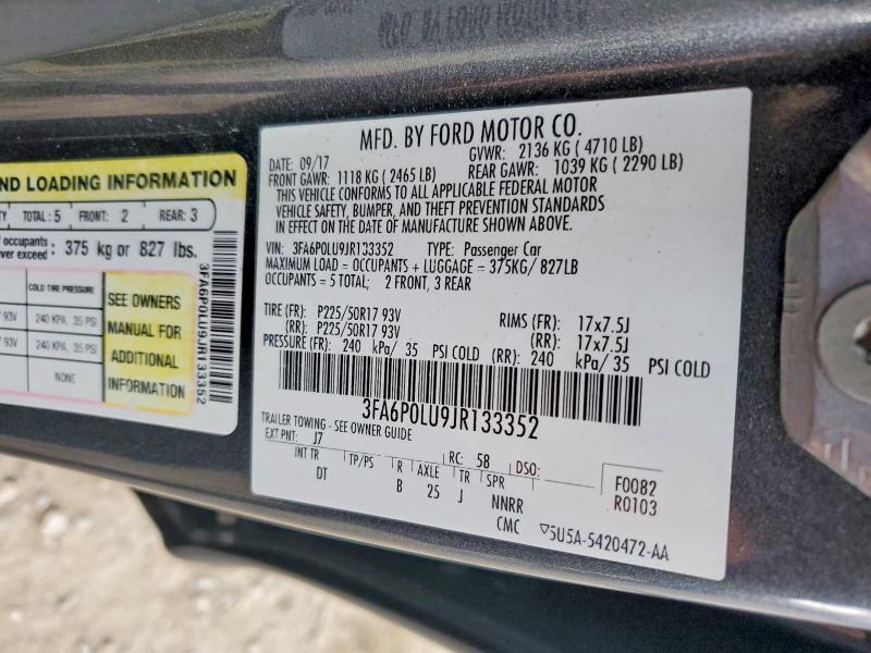 2018 Ford Fusion se Hybrid