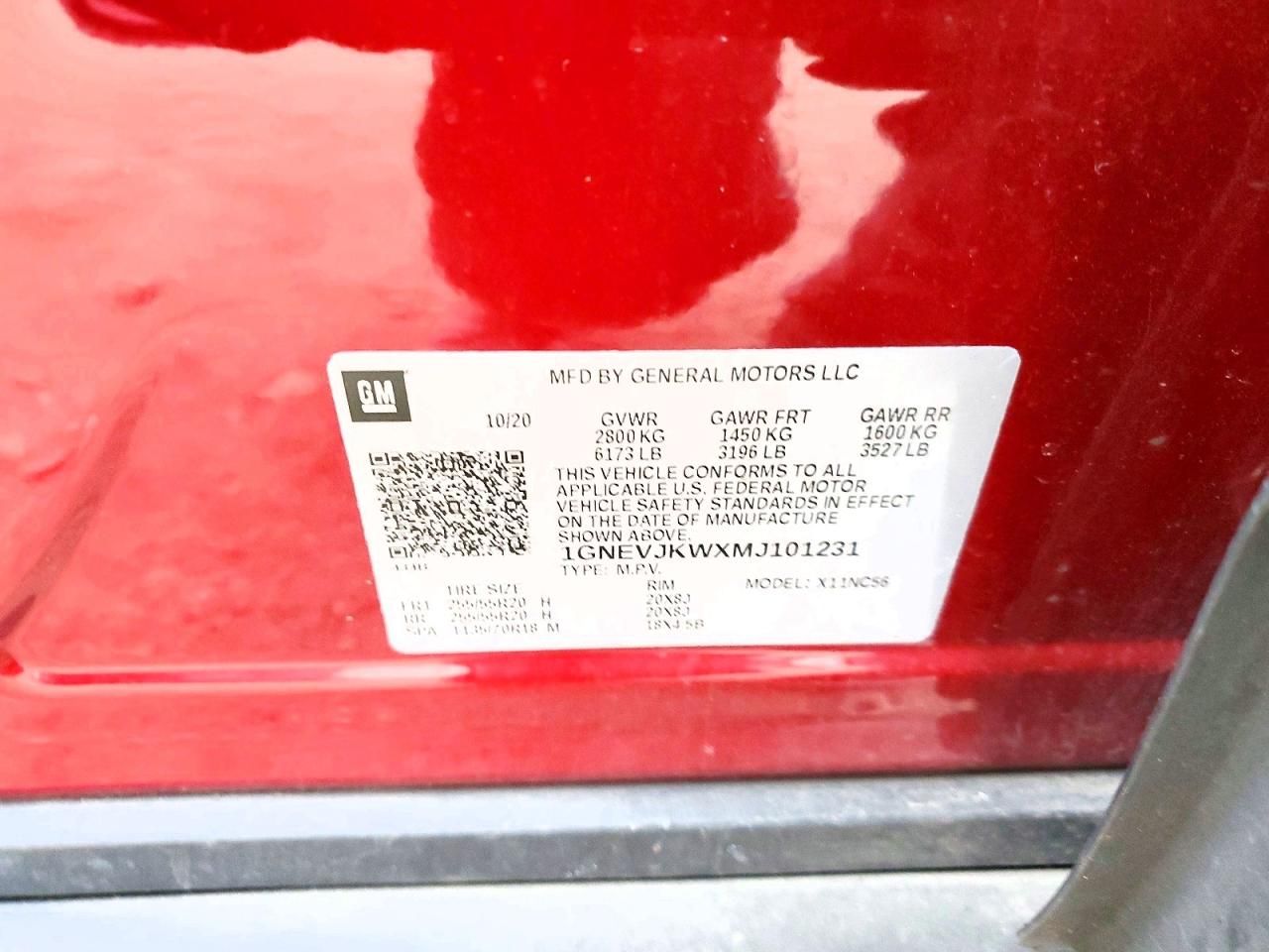 2021 Chevrolet Traverse rs