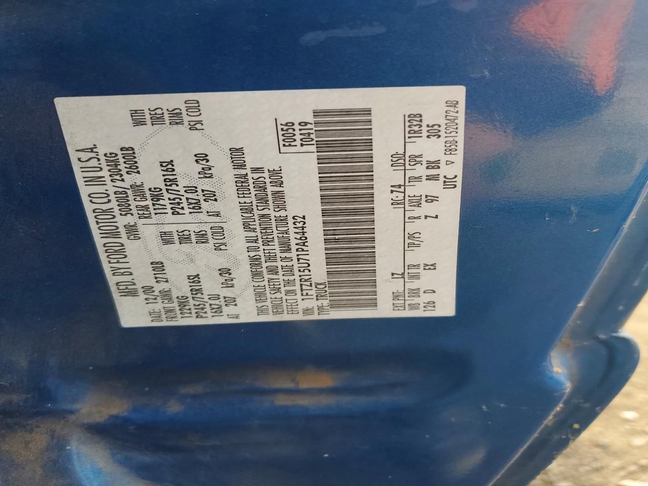 2001 Ford Ranger Super cab