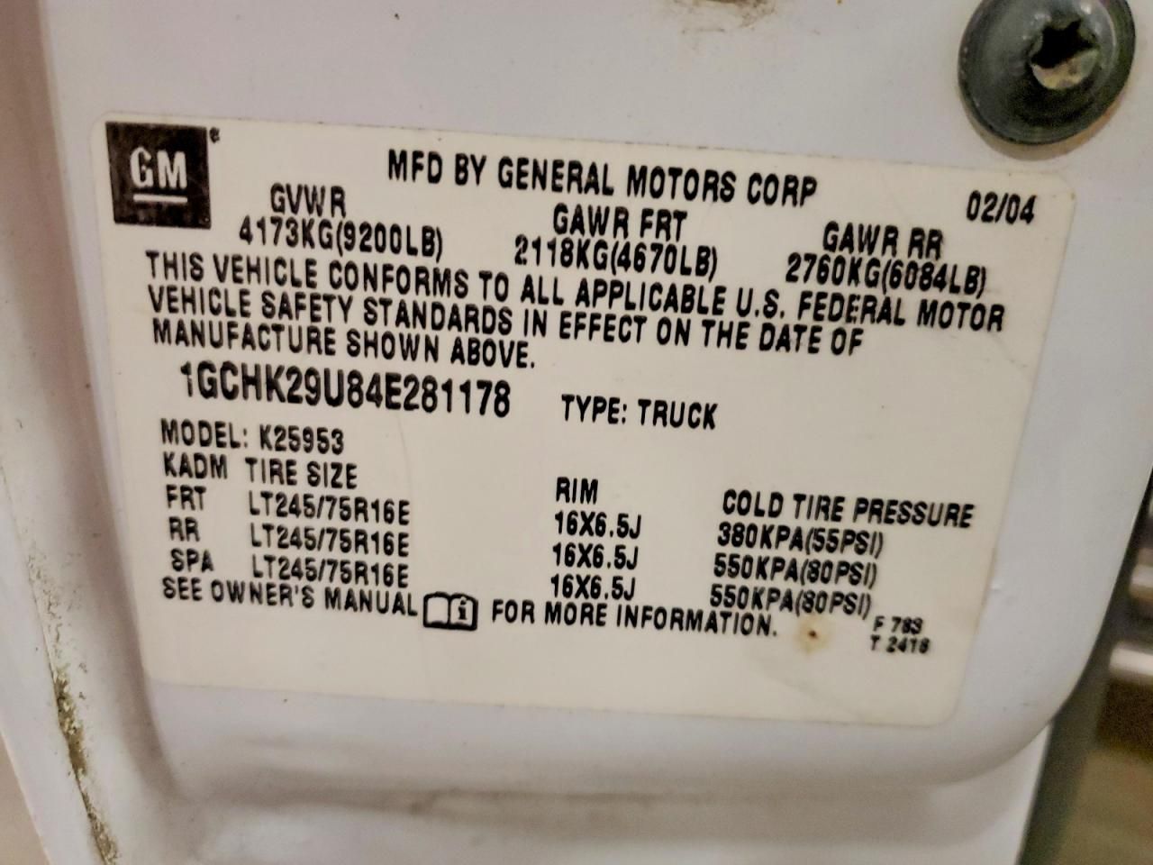 2004 Chevrolet Silverado K2500 Heavy Duty