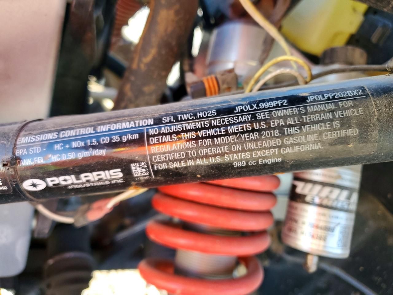 2018 Polaris RZR Utility Vehicle