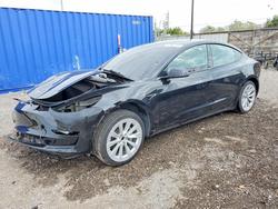 Tesla Model 3 salvage cars for sale: 2022 Tesla Model 3