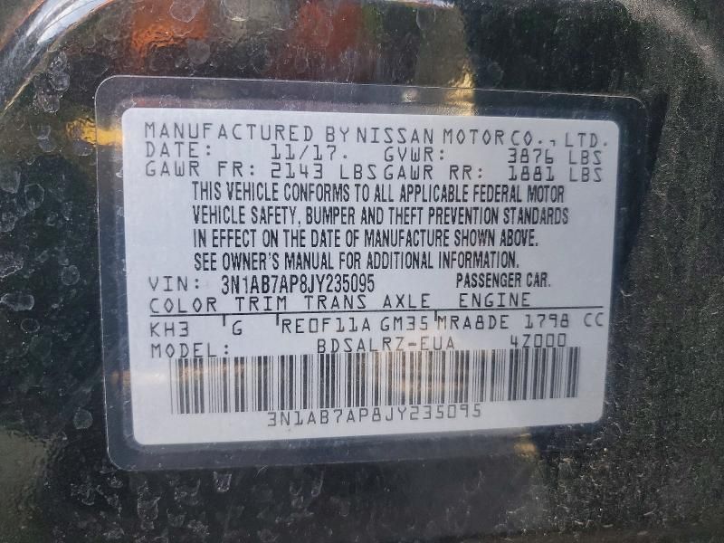 2018 Nissan Sentra s