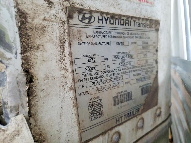 2019 Hyundai Translead V12530152-ajrs dry van Trailer