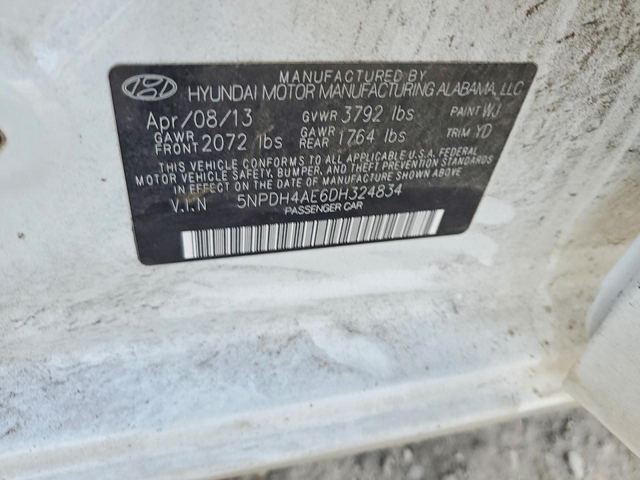 2013 Hyundai Elantra gls