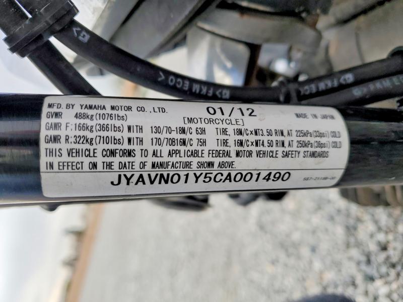2012 Yamaha Xvs950 ac