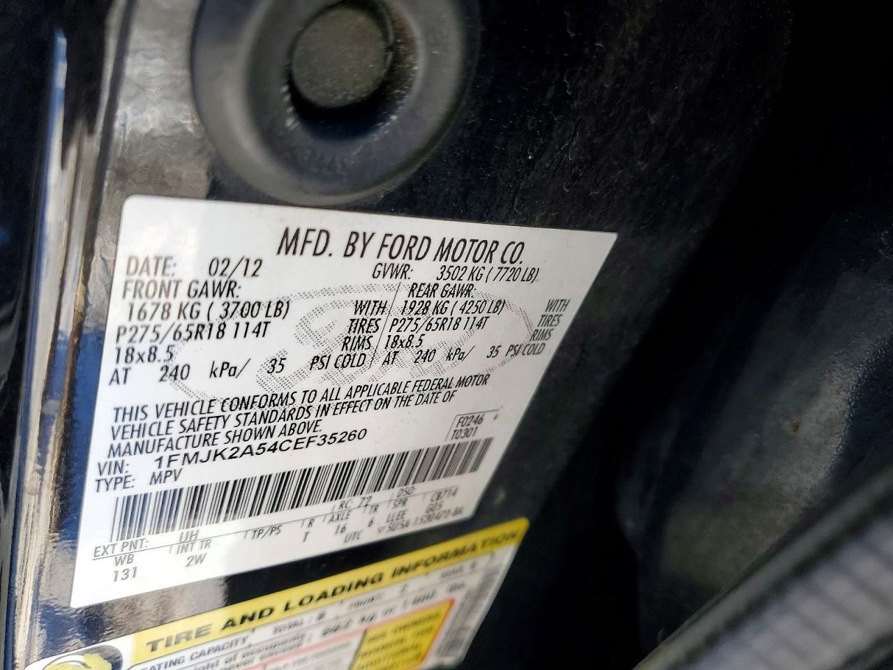 2012 Ford Expedition el Limited