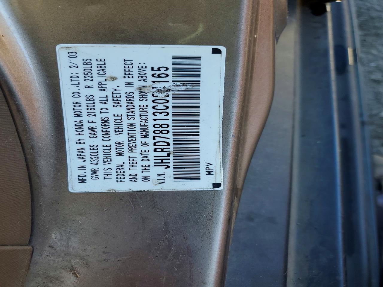 2003 Honda Cr-v ex