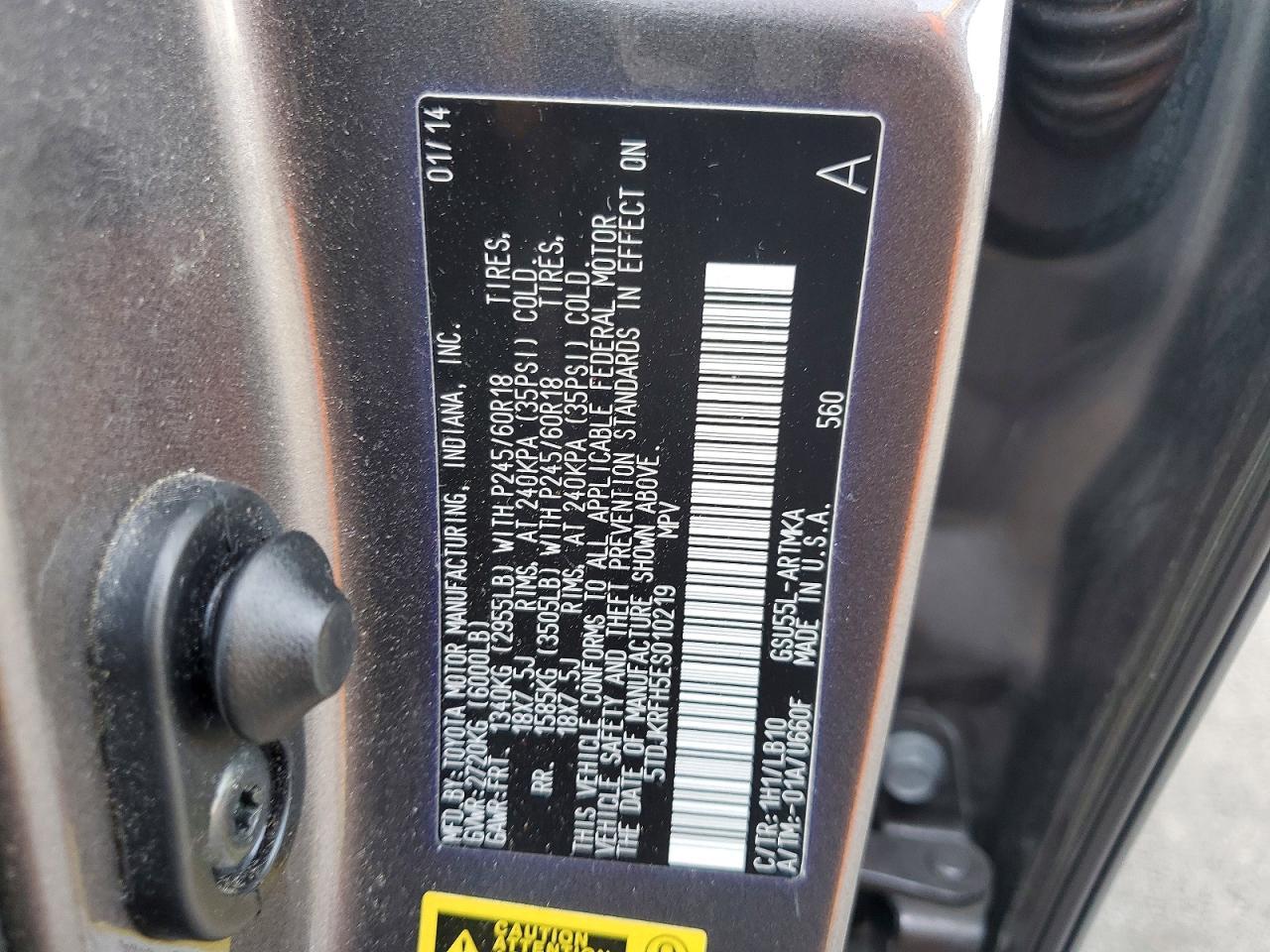 2014 Toyota Highlander xle