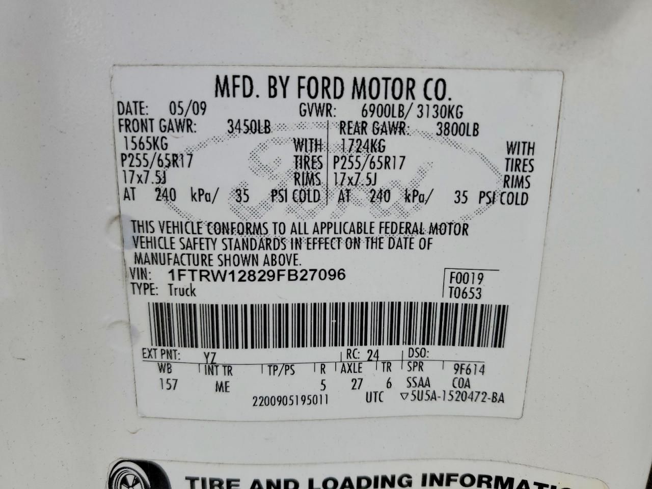 2009 Ford F150 Supercrew