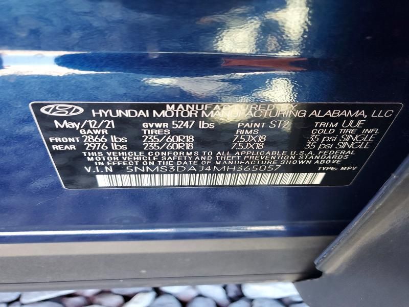 2021 Hyundai Santa fe sel