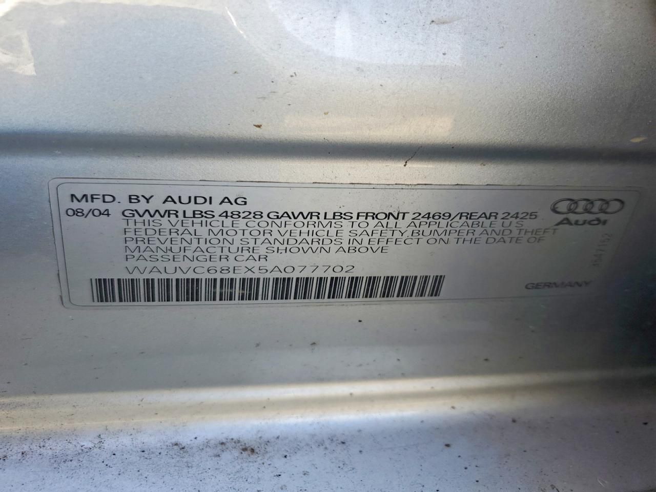 2005 Audi A4 1.8t Avant Quattro