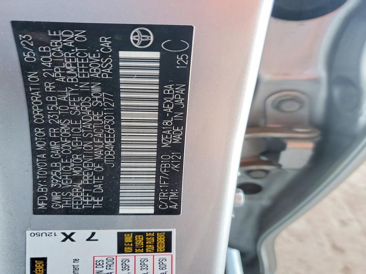 2023 Toyota Corolla le