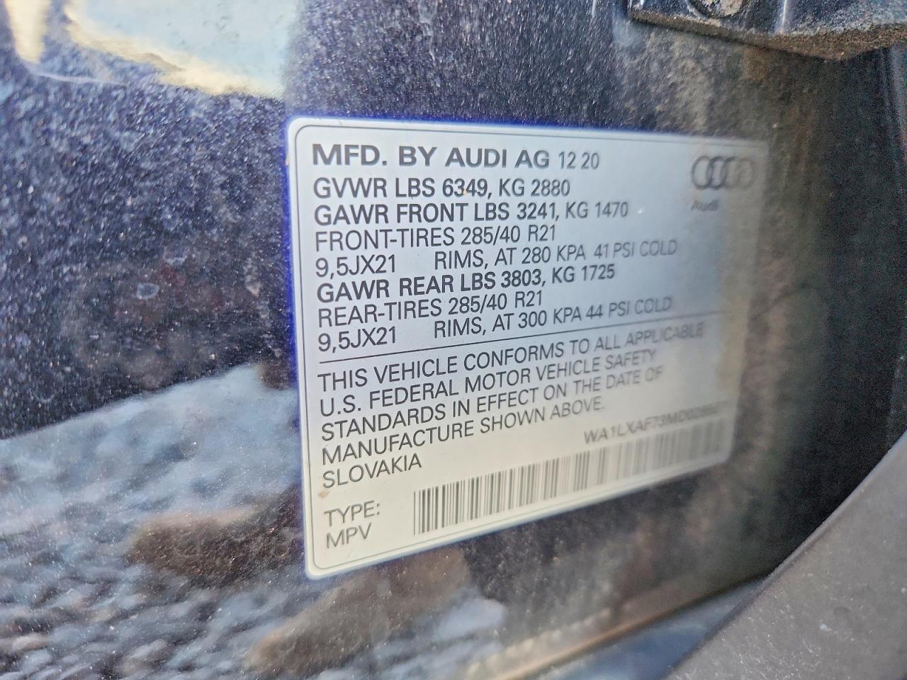 2021 Audi Q7 Premium Plus