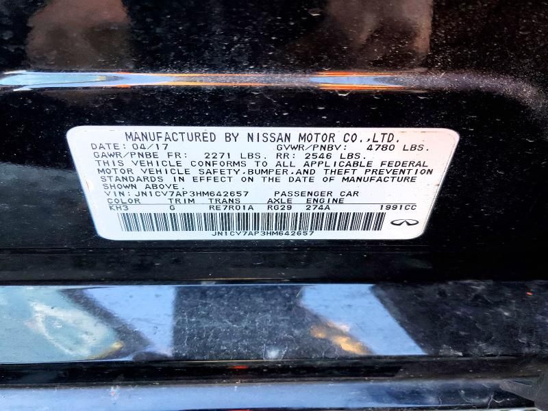 2017 Infiniti Q50 Base