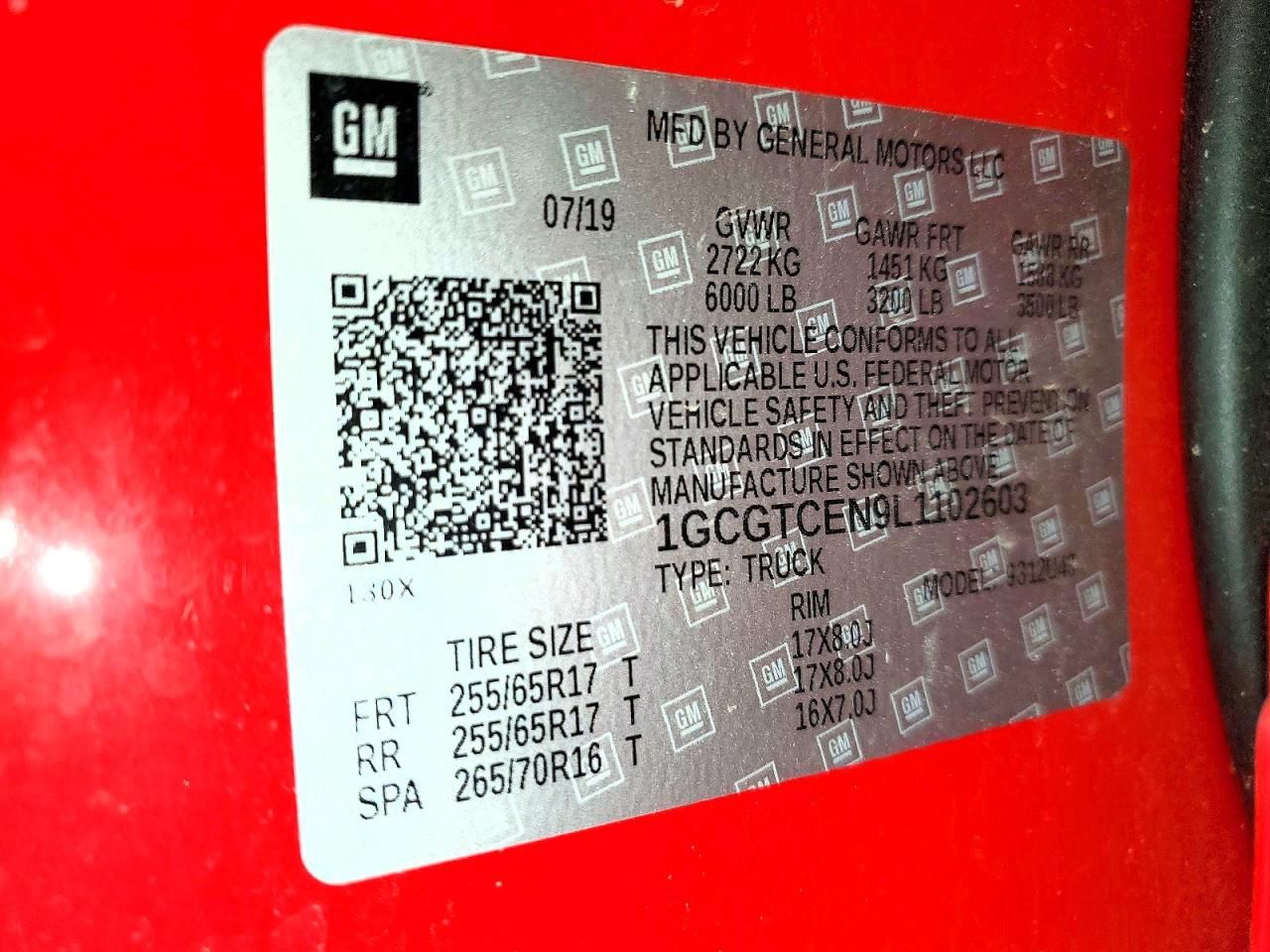 2020 Chevrolet Colorado lt