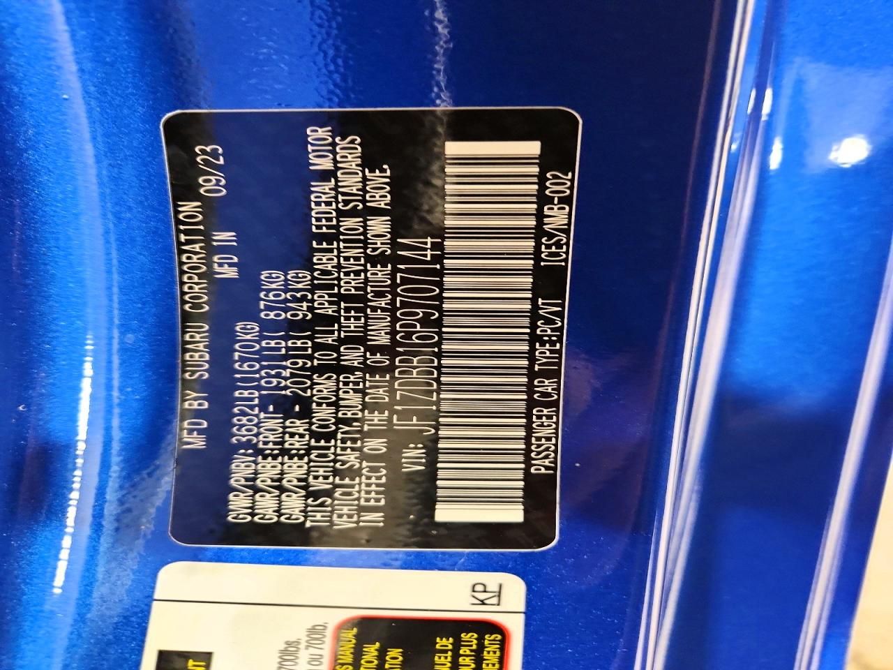 2023 Subaru Brz Premium