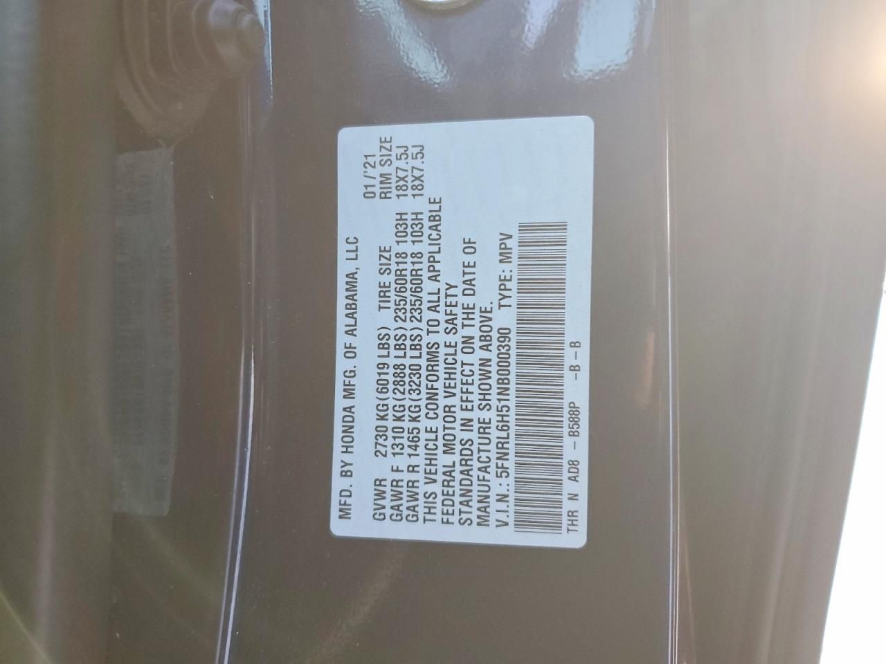 2022 Honda Odyssey ex