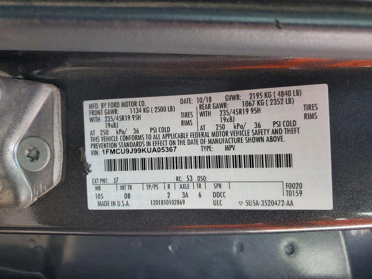 2019 Ford Escape Titanium