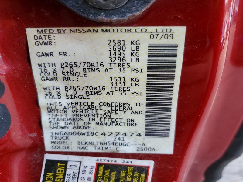2009 Nissan Frontier King cab se