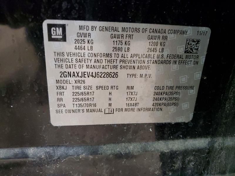 2018 Chevrolet Equinox lt