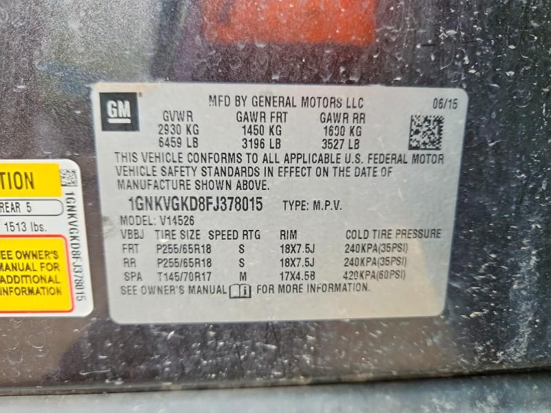 2015 Chevrolet Traverse lt