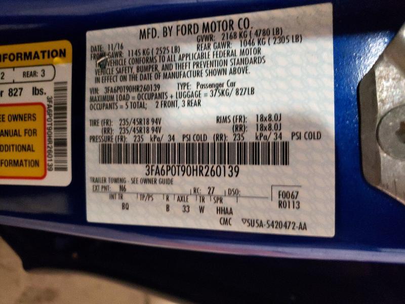 2017 Ford Fusion se