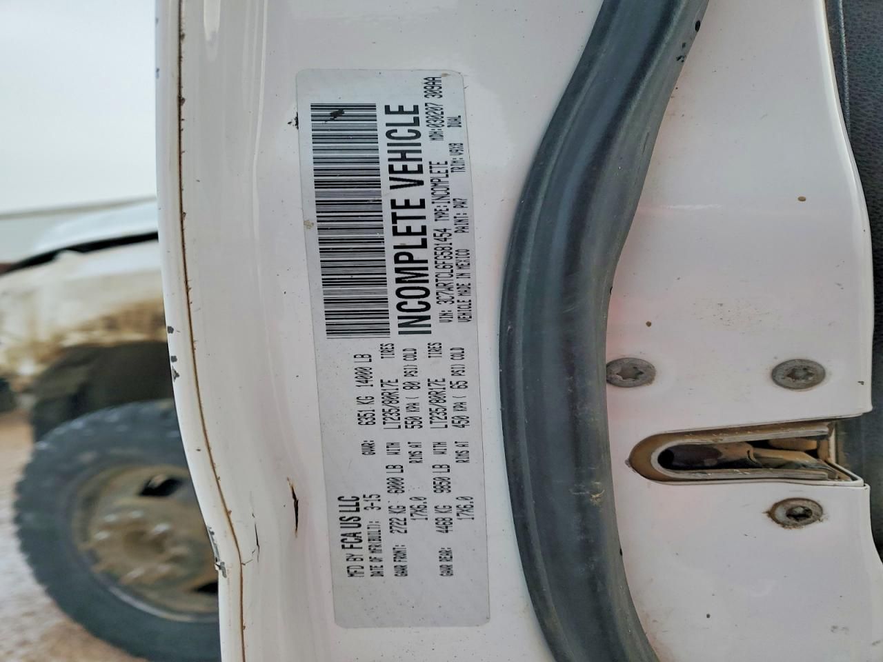 2015 Dodge RAM 3500 Flatbed Truck