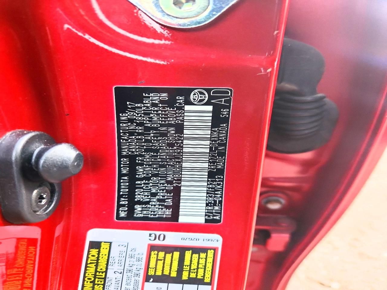 2018 Toyota Corolla l