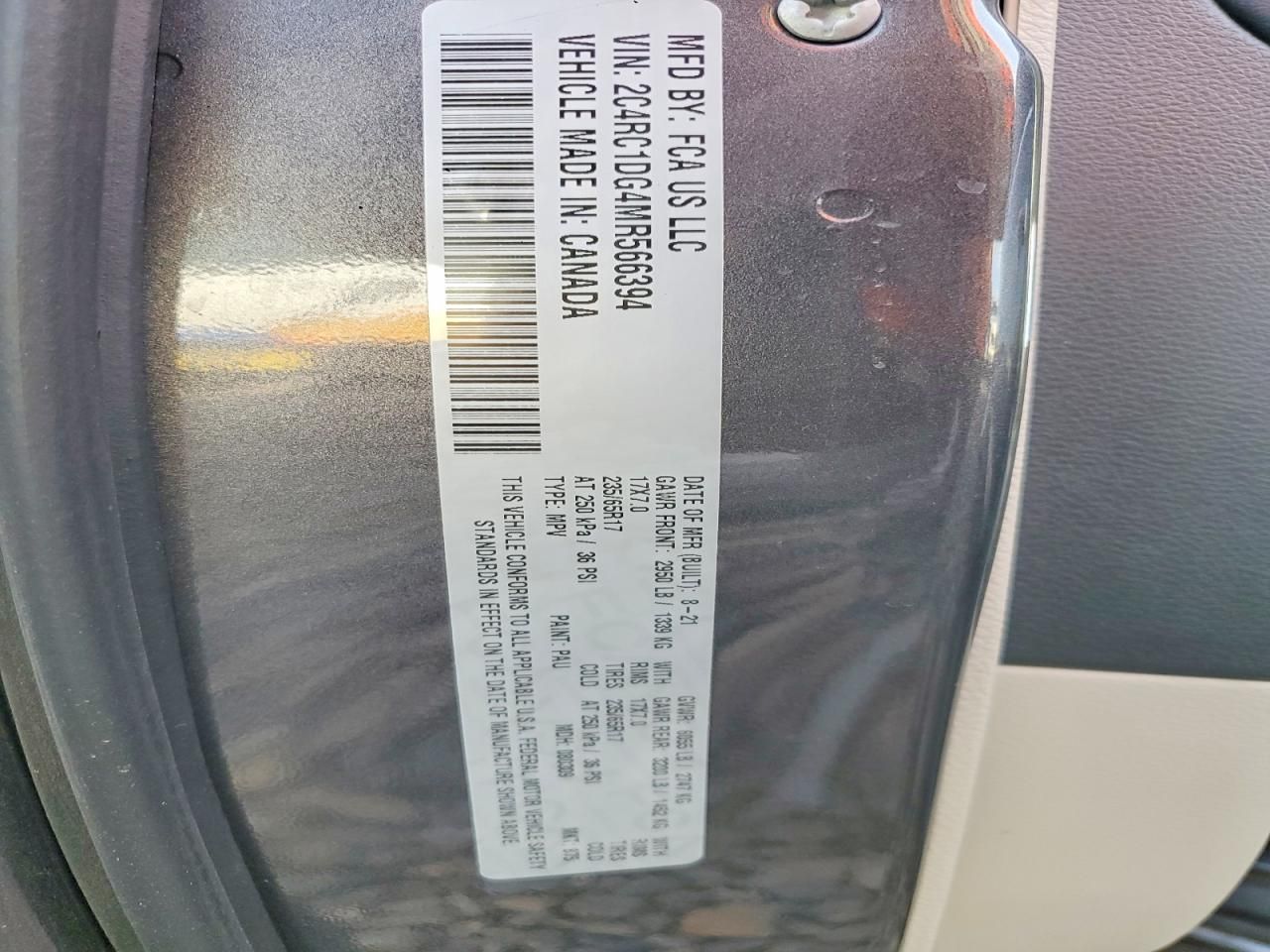 2021 Chrysler Voyager lxi