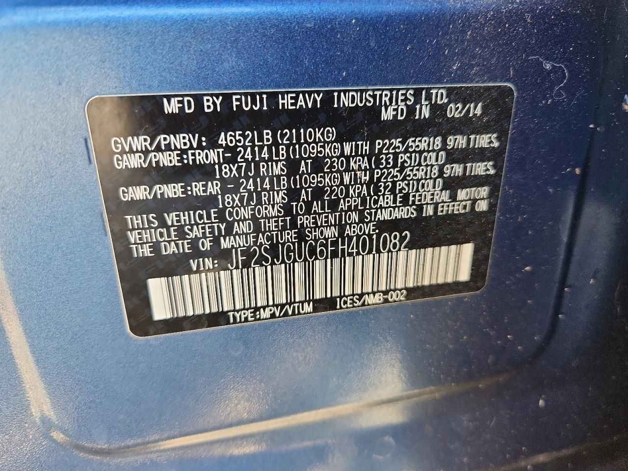 2015 Subaru Forester 2.0xt Touring