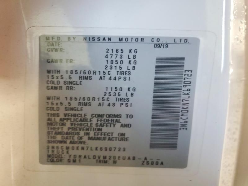 2020 Nissan NV200 Utility / Service Van