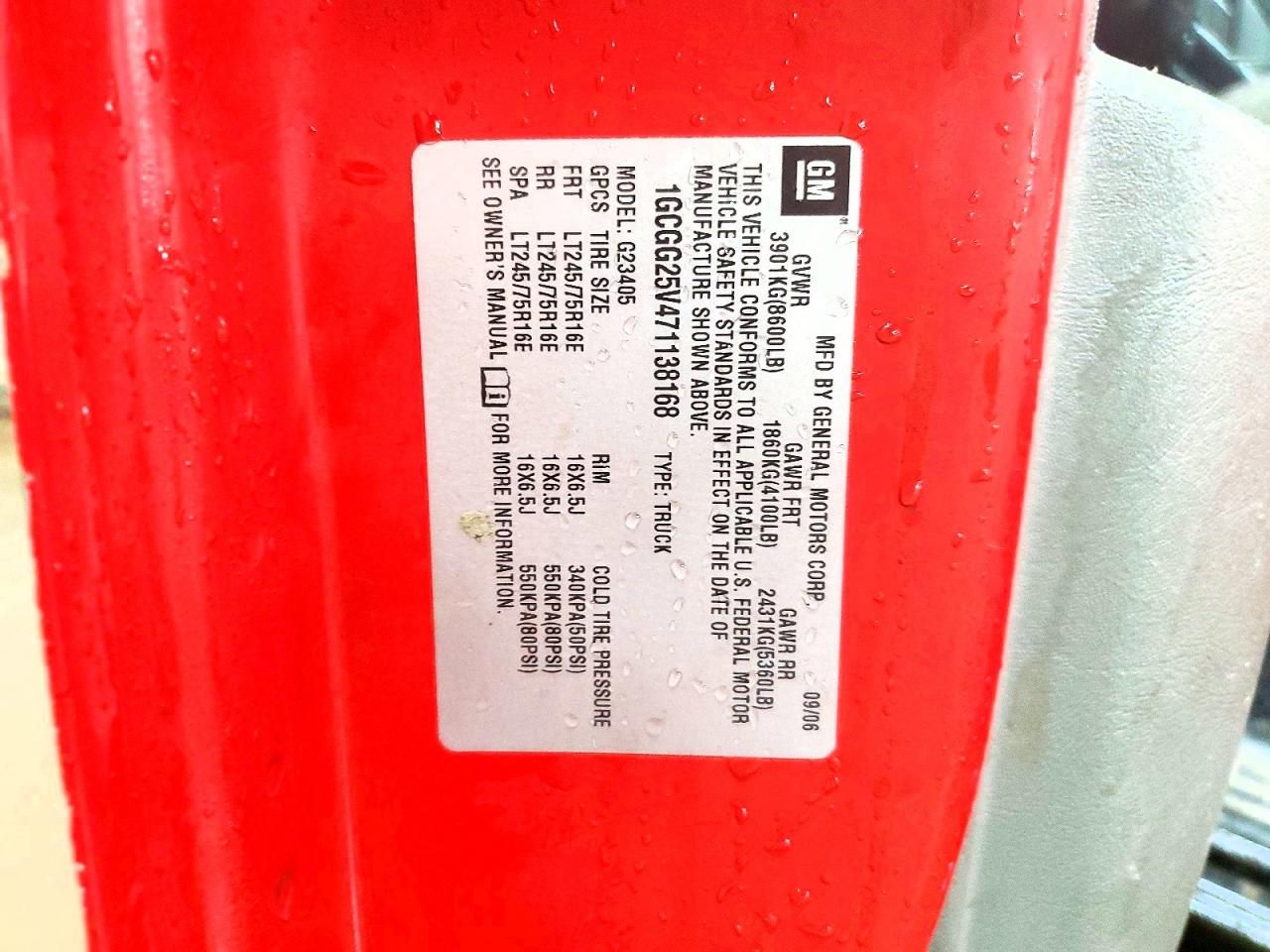 2007 Chevrolet Express G2500