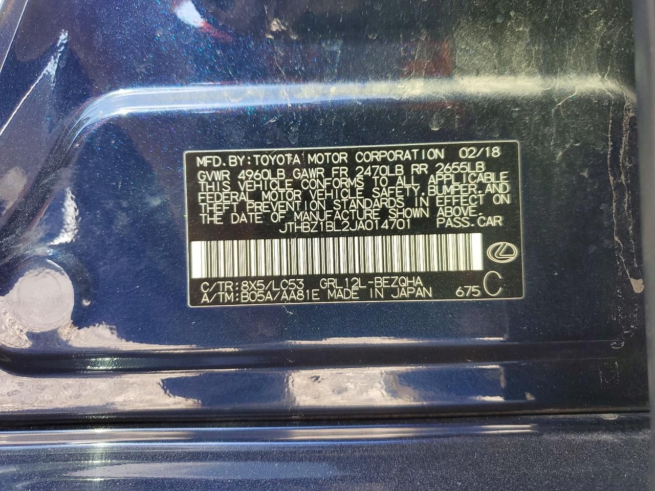 2018 Lexus Gs 350 Base