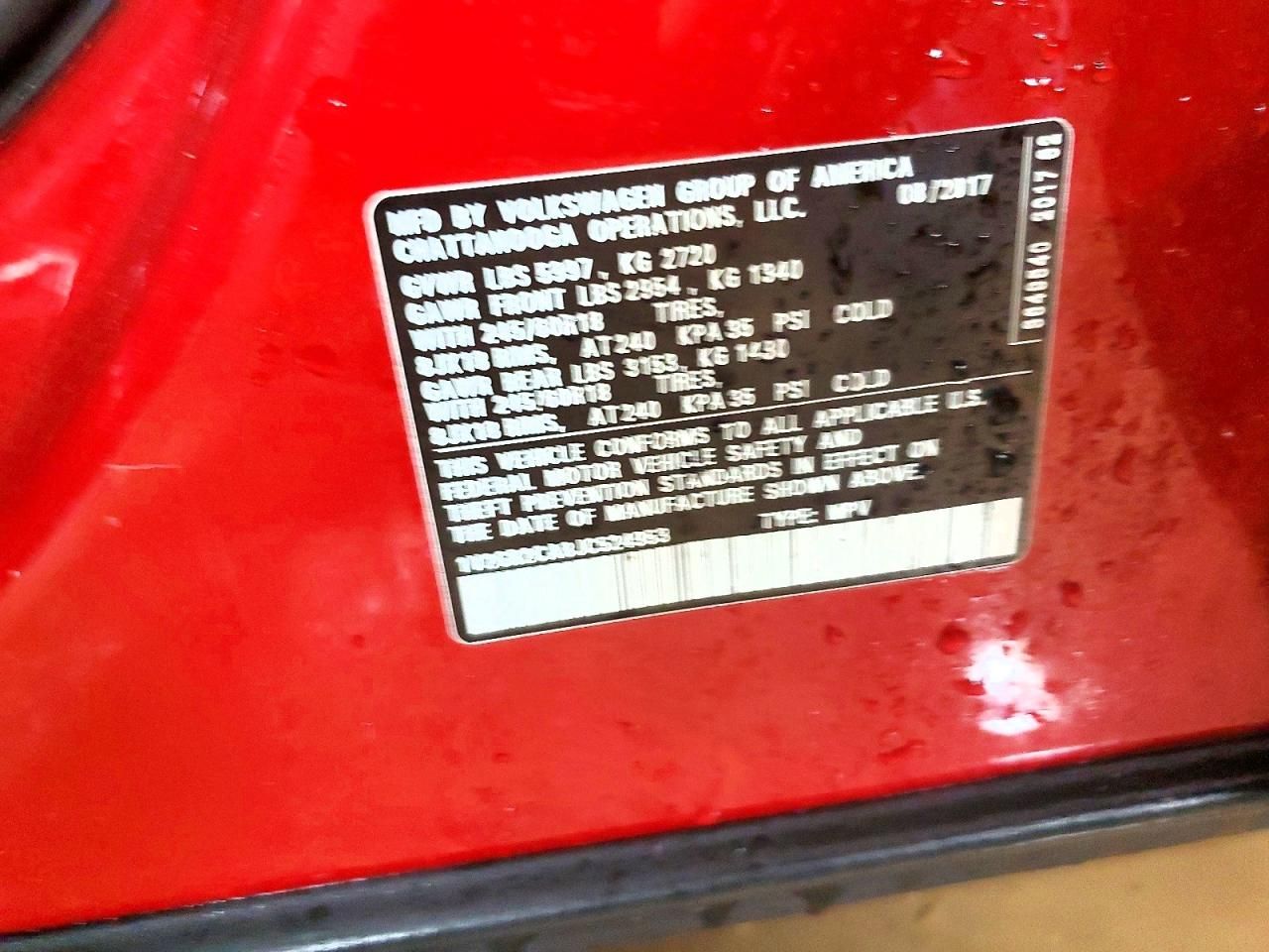 2018 Volkswagen Atlas s