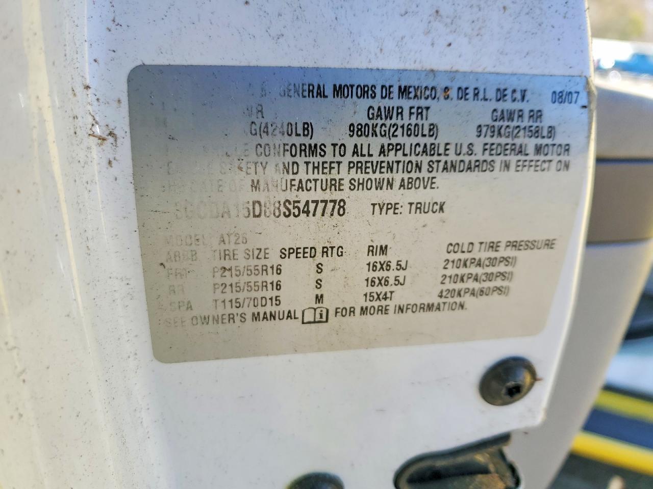 2008 Chevrolet Hhr Panel ls