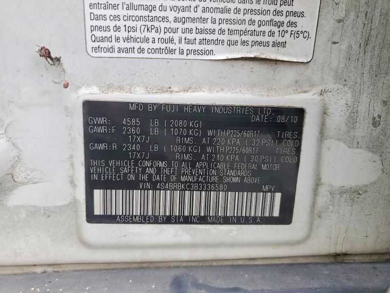 2011 Subaru Outback 2.5i Limited