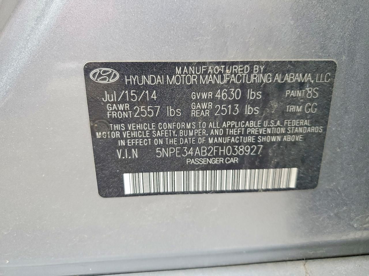 2015 Hyundai Sonata Sport